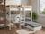 Lit mezzanine avec bureau et fauteuil solane Blanc/chêne 6 - vertbaudet enfant 