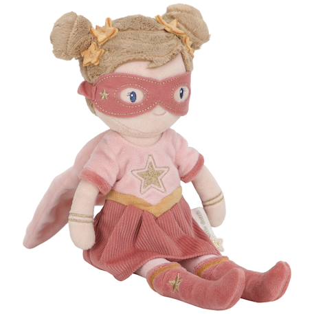 Poupée peluche garçon enfant douce tenue héro jeu d’imitation Bleu, jaune, marron+Rose, marron, jaune 8 - vertbaudet enfant 