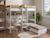Lit mezzanine avec bureau et fauteuil solane Blanc/chêne 4 - vertbaudet enfant 