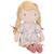 Poupée peluche enfant douce avec tresses et détails cousus Rose, jaune, beige 2 - vertbaudet enfant 
