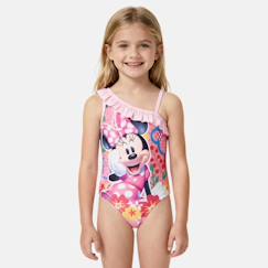 Maillot de bain 1 pièce avec volant et imprimé fille minnie  - vertbaudet enfant