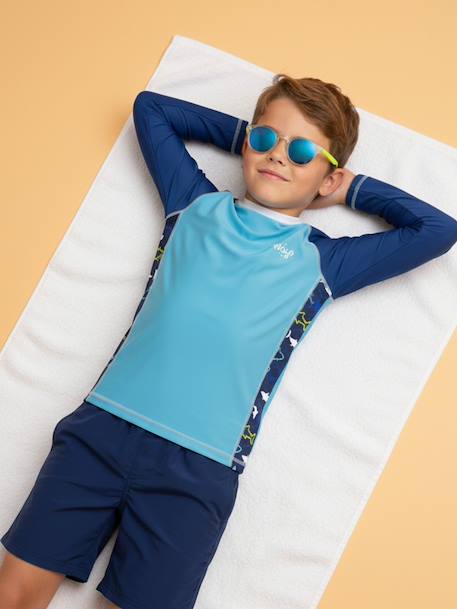 T-shirt anti-uv garçon : requin Bleu Marine 2 - vertbaudet enfant 