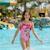 Maillot de bain enfant imprimé minnie Rose 2 - vertbaudet enfant 
