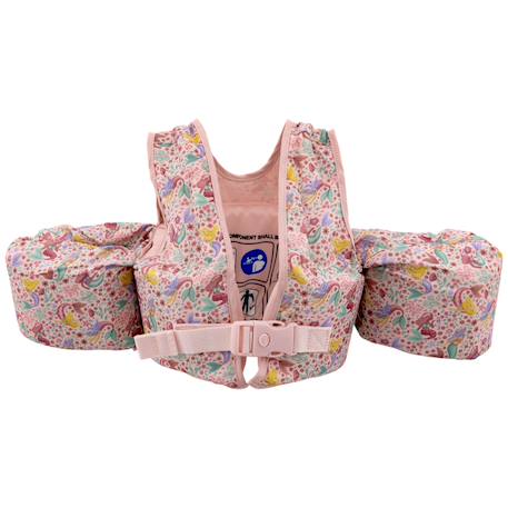 Gilet de natation enfant aide à la flottaison confortable Bleu, marron, blanc+Rose, violet, vert 4 - vertbaudet enfant 