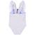 Maillot de bain fille 1 pièce - rayures et fleurs avec volants Bleu, blanc, rose+Bleu, blanc, rose 2 - vertbaudet enfant 