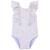 Maillot de bain fille 1 pièce - rayures et fleurs avec volants Bleu, blanc, rose+Bleu, blanc, rose 1 - vertbaudet enfant 