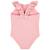 Maillot de bain fille 1 pièce - volants et tissu gaufré fleuri Rose 2 - vertbaudet enfant 