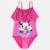 Maillot de bain 1 pièce avec volant et imprimé fille minnie Rose+Rose clair+Rouge 14 - vertbaudet enfant 