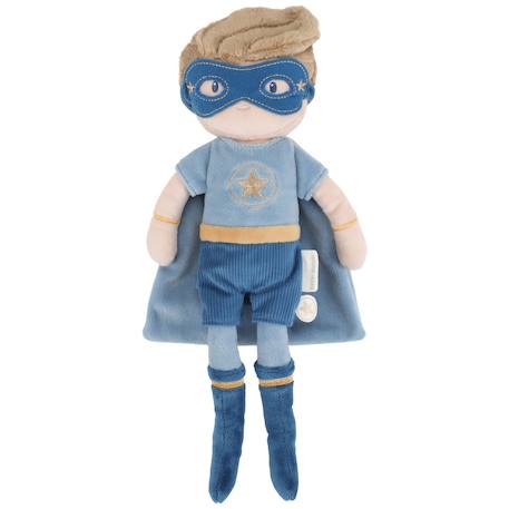 Poupée peluche garçon enfant douce tenue héro jeu d’imitation Bleu, jaune, marron+Rose, marron, jaune 1 - vertbaudet enfant 