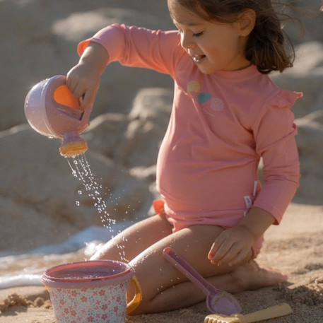 Maillot de bain anti-UV bébé fille 1 pièce manches longues Rose, violet, vert 6 - vertbaudet enfant 