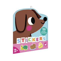 Jouet-Activités artistiques et musicales-Gommettes les animaux de compagnie x100
