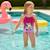 Maillot de bain 1 pièce avec volant et imprimé fille minnie Rose+Rose clair+Rouge 2 - vertbaudet enfant 