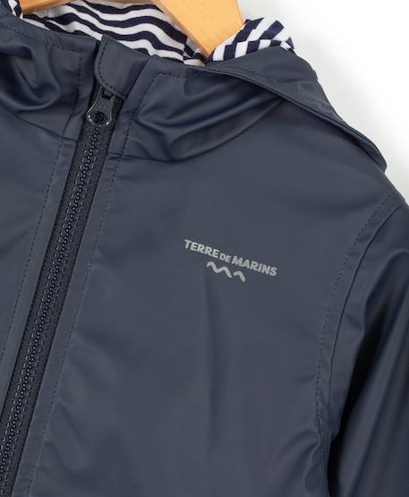 Ciré imperméable à capuche garçon Indigo 4 - vertbaudet enfant 