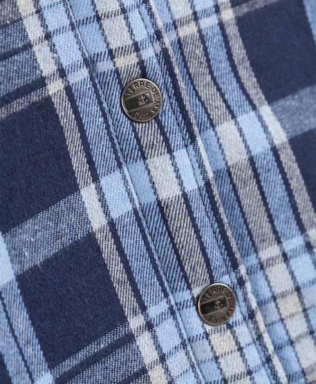 Veste garçon Carreaux bleu 3 - vertbaudet enfant 