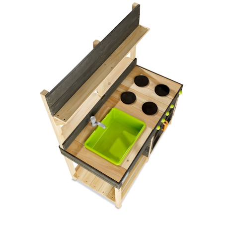 Cuisine d'extérieur en bois yummy 200 Naturel 3 - vertbaudet enfant 