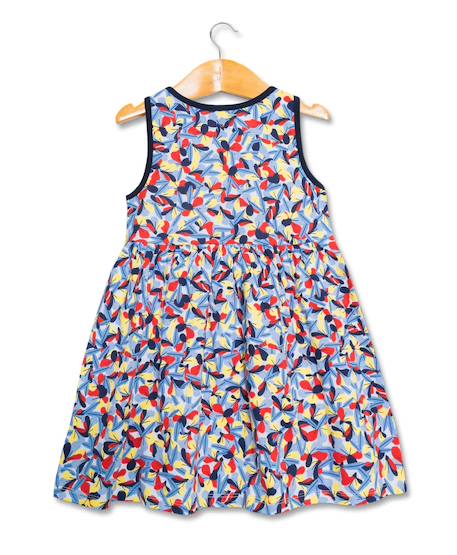 Ensemble robe + haut 100% coton fille Imprime fond blanc 2 - vertbaudet enfant 