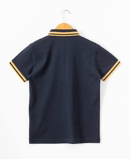 Polo manches courtes 100% coton garçon Indigo 4 - vertbaudet enfant 