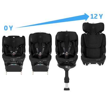 Siège auto évolutif coulissant pearl xl slide pro Authentic black+Authentic graphite+Authentic truffle 4 - vertbaudet enfant 