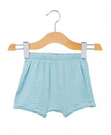 Ensemble short + haut 100% coton bébé garçon Imprime bleu fond blanc casse 4 - vertbaudet enfant 