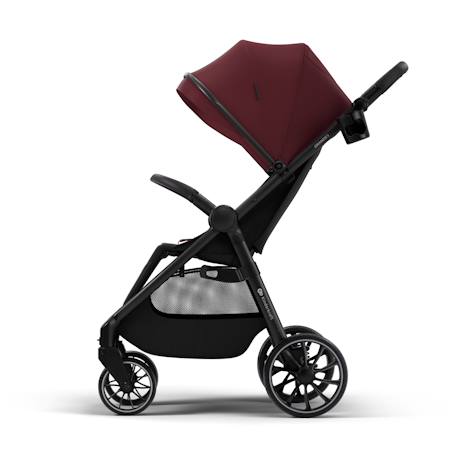 Poussette GRANDE 2  avec grandes roues amorties, click&fold pliage à une main, siège spacieux, harnais 5 points, arceau de sécurité, poignée réglable, porte-gobelet, jusqu’à 22 kg . Rouge+Vert 2 - vertbaudet enfant 