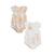 Lot de 2 barboteuses bloomer bébé en gaze de coton praline Ecru 2 - vertbaudet enfant 