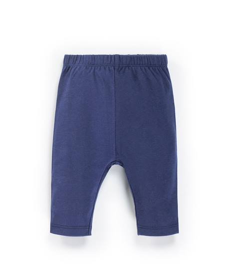 Ensemble tunique + leggings 100% coton bébé fille Fond blanc raye marine 4 - vertbaudet enfant 