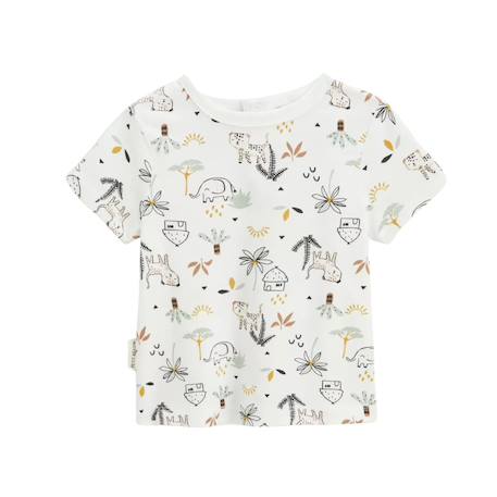 Ensemble salopette bébé en gaze de coton et t-shirt yao Marron 5 - vertbaudet enfant 