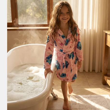 Peignoir fille lilo & stitch Rose 2 - vertbaudet enfant 