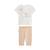 Ensemble enfant t-shirt et legging praline Sable 2 - vertbaudet enfant 