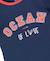 T-shirt manches courtes 100% coton fille Indigo 3 - vertbaudet enfant 