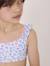 Maillot de bain fille Fond blanc imprime bleu/rose 3 - vertbaudet enfant 