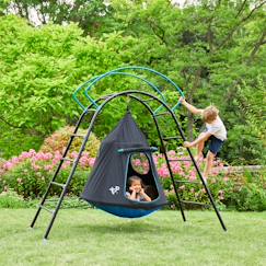 Jouet-Jeux de plein air-Jeux de plage-Tentes anti UV-Balançoire tente avec structure ovni métal h201cm