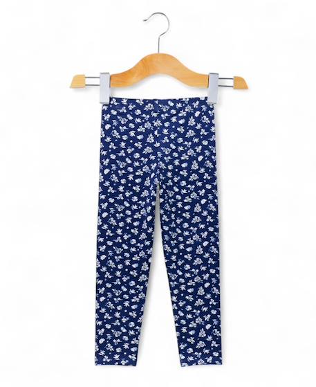Legging long fille Imprime fond indigo 3 - vertbaudet enfant 