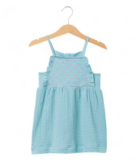 Ensemble robe + haut 100% coton bébé fille Vert 4 - vertbaudet enfant 