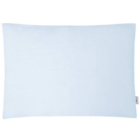 Taie d'oreiller en gaze de coton jeanne Beige+Blanc+Blanc à pois or+Bleu+Camel+Écru+Gris clair+Rose+Terracotta+Vert de gris 12 - vertbaudet enfant 