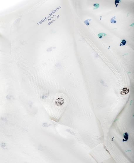 Ensemble pantalon + haut 100% coton bébé garçon Imprime bleu 3 - vertbaudet enfant 