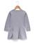 Robe manches longues réversible fille Gris chine 3 - vertbaudet enfant 