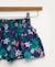Short 100% coton fille Imprime fond bleu 3 - vertbaudet enfant 