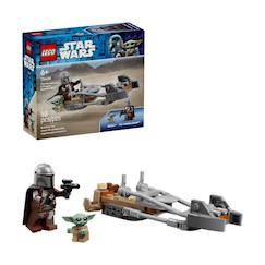Jouet-Jeux d'imagination-Star wars le speeder bike du mandalorien et grogu 75436