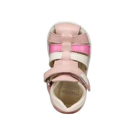 Sandales en cuir  à scratch Marine   jaune foncé+Marron   marine+Rose clair   pink 18 - vertbaudet enfant 