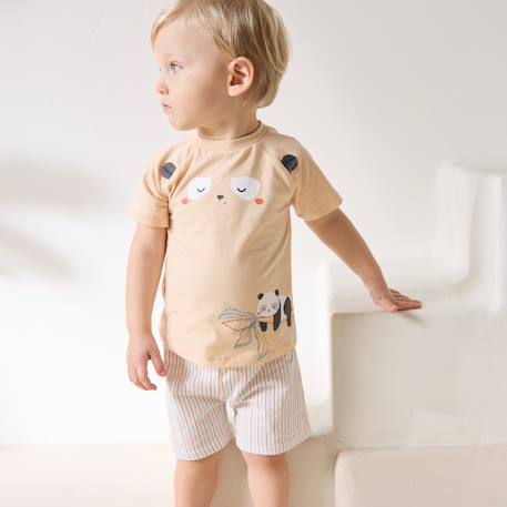 Pyjama short enfant 2 pièces bento Sable 6 - vertbaudet enfant 