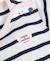 Mariniere manches longues 100% coton bébé fille Fond blanc raye indigo 3 - vertbaudet enfant 