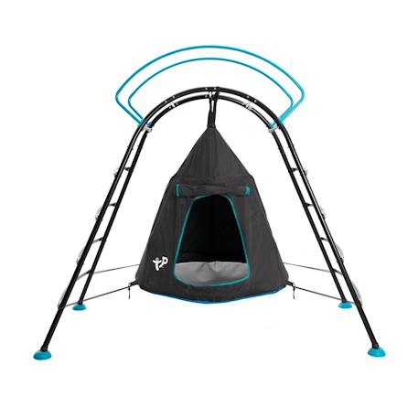Balançoire tente avec structure ovni métal h201cm Bleu - noir 2 - vertbaudet enfant 