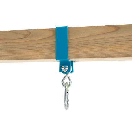 Collier pour bois carré  métal 9x9cm Bleu - gris 2 - vertbaudet enfant 