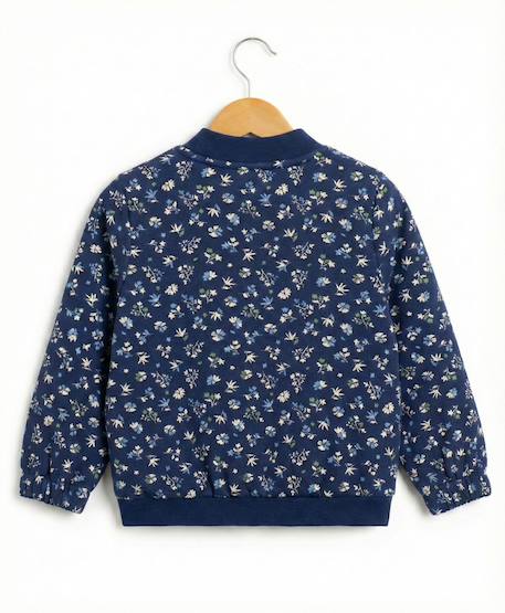 Veste 100% coton fille Imprime fond indigo 3 - vertbaudet enfant 