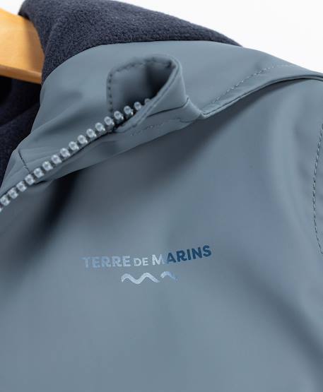 Ciré imperméable à capuche garçon Gris ardoise 4 - vertbaudet enfant 