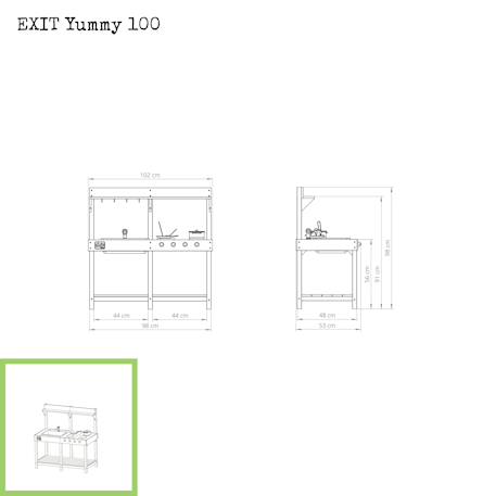 Cuisine d'extérieur en bois yummy 100 Naturel 4 - vertbaudet enfant 