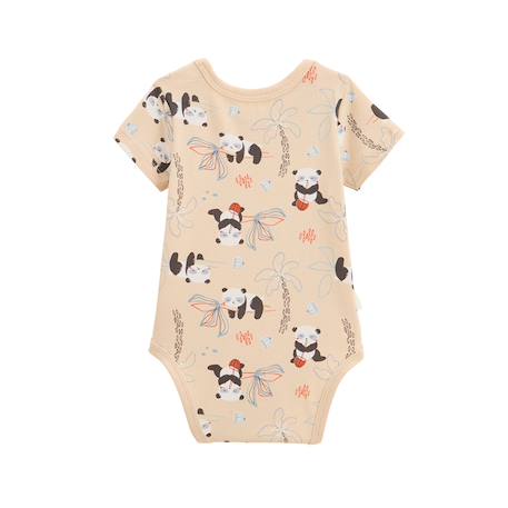 Lot de 2 bodies bébé manches courtes bento Vert 4 - vertbaudet enfant 