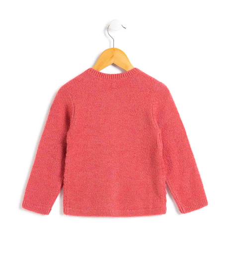 Gilet fille Rose fonce 2 - vertbaudet enfant 