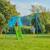 Aire de jeux évolutive panier de basket explorer tour métal h246cm Bleu - vert 1 - vertbaudet enfant 